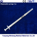 3 Parts Syringe 1cc (luer slip)